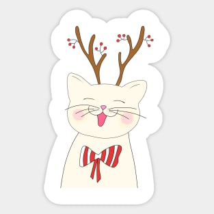 Christmas cat Sticker